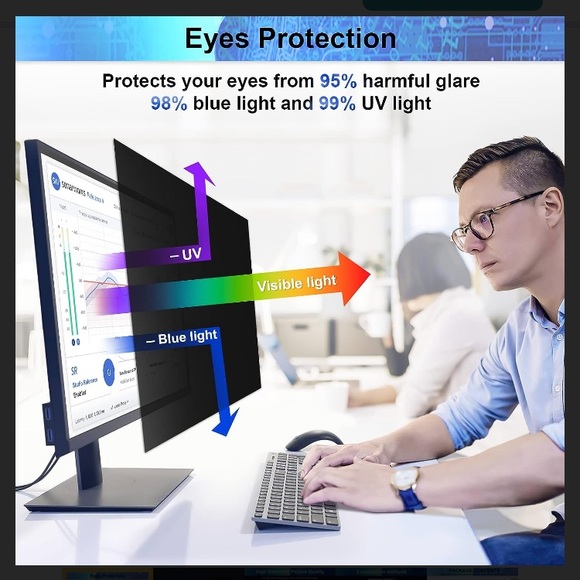 22” privacy filter 22"
16:10 Aspect Ratio computer desktop monitor screen - Picture 6 of 10